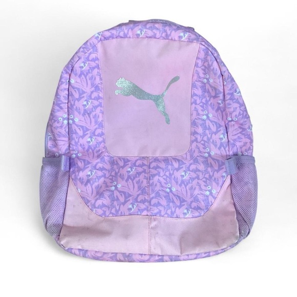 Lilac and baby pink puma backpack - Picture 1 of 5